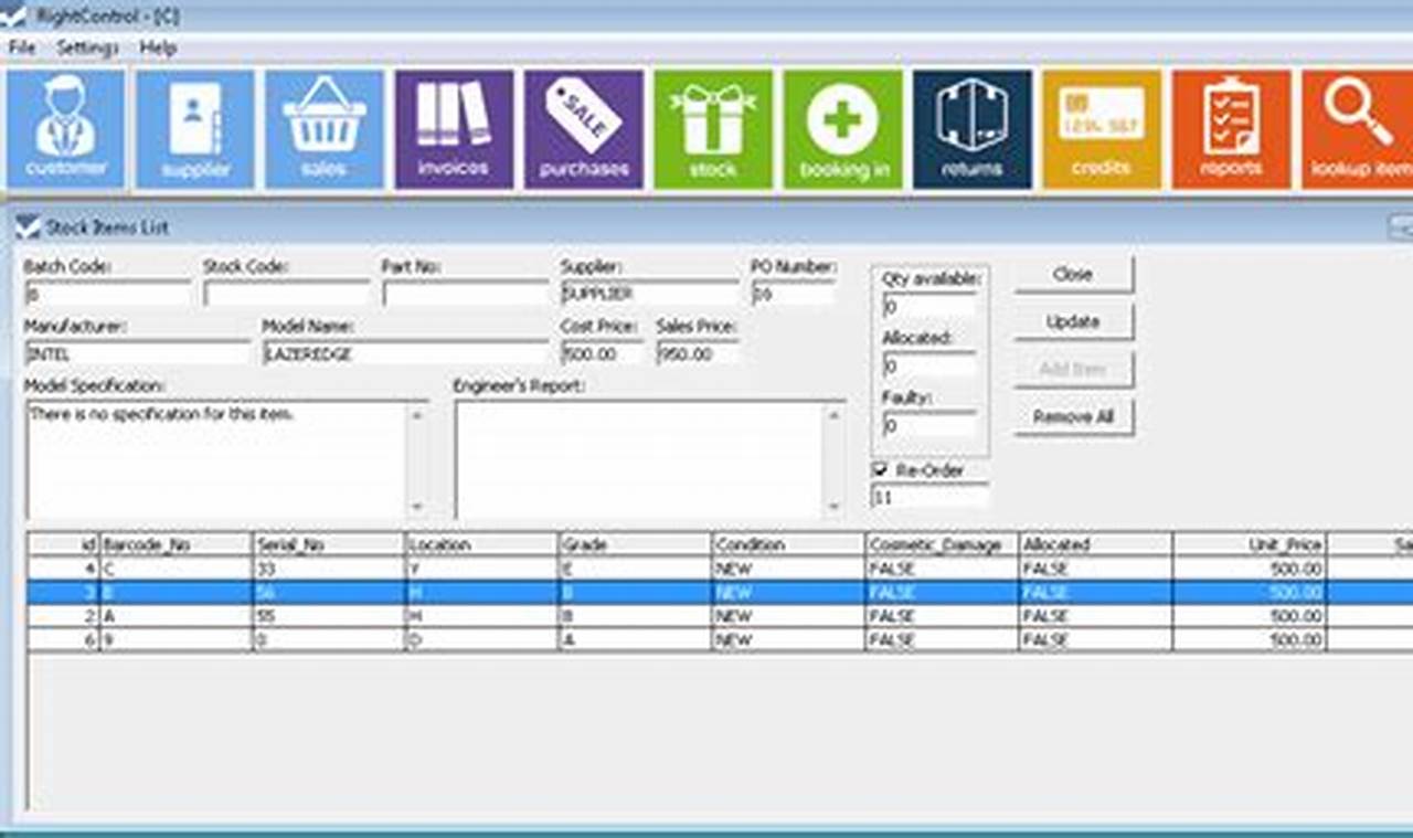 small business inventory software