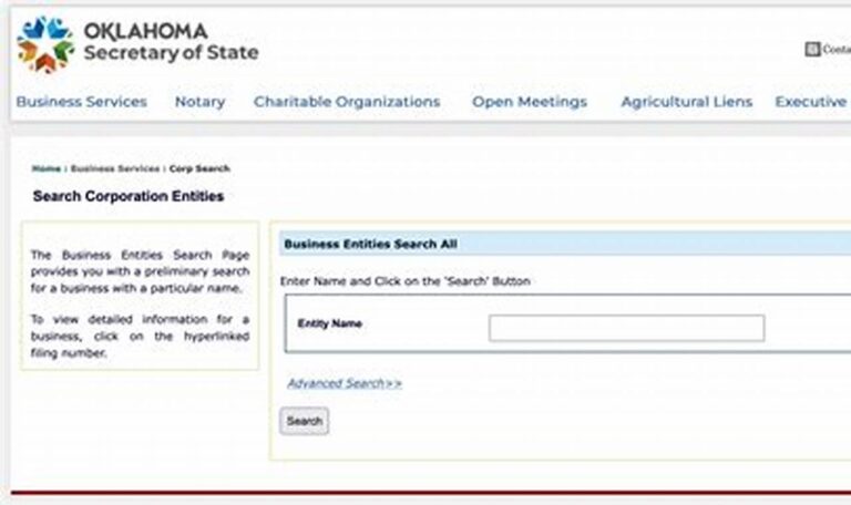 oklahoma business entity search